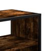 vidaXL Tv-meubel 60x31x39,5cm bewerkt hout metaal gerookt eikenkleurig