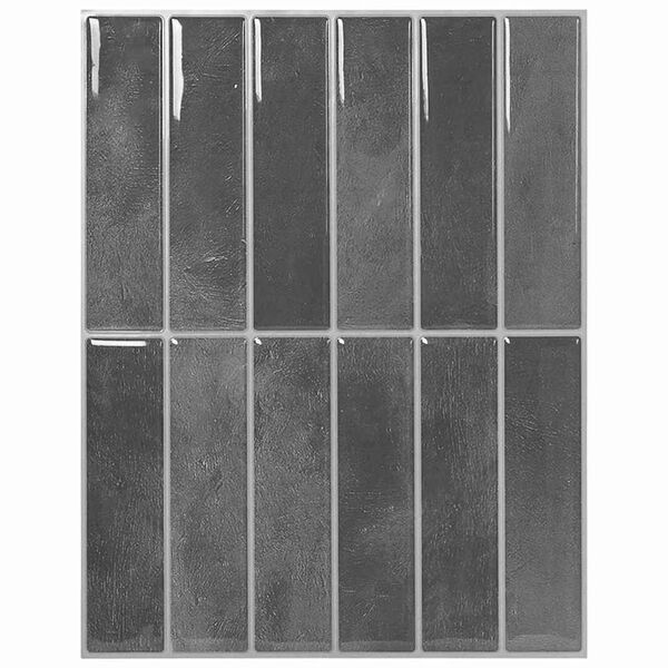 vidaXL Rechthoekige Tegel 10 pcs Grijs 29 x 23 x 0,08 cm