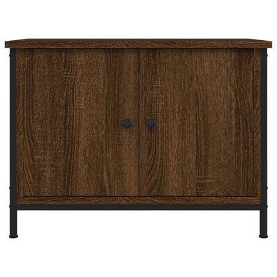vidaXL Tv-meubel met deuren 60x35x45 cm bewerkt hout bruin eiken