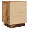 vidaXL Nachtkastje 2 pcs Oudhout 39 x 34,5 x 50 cm Bewerkt hout