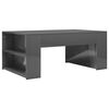 vidaXL Salontafel 100x60x42 cm bewerkt hout hoogglans wit