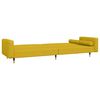 vidaXL Slaapbank 2-zits met 2 kussens fluweel geel