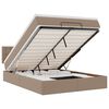 vidaXL Ottoman bed met matras 140x200cm kunstleer cappuccinokleurig
