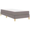 vidaXL Boxspringbed met matras Taupe 90 x 190 cm Stof
