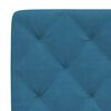 vidaXL Bedframe zonder matras fluweel blauw 90x200 cm