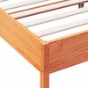 vidaXL Bedframe zonder matras massief grenenhout wasbruin 150x200 cm