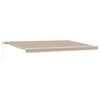 vidaXL Markies Beige 500 x 300 x 165 cm Polyester en Metaal