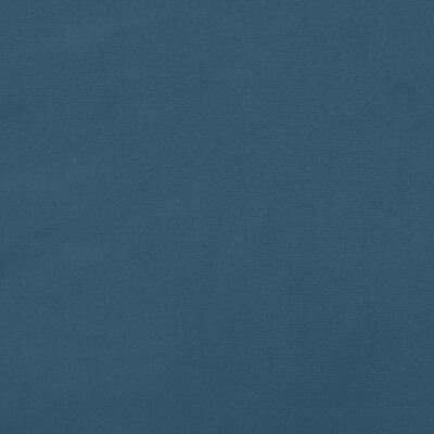 vidaXL Boxspring met matras fluweel donkerblauw 90x200 cm