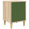vidaXL Nachtkastje GELEEN Sonoma Eiken 36 x 33 x 50 cm Bewerkt hout