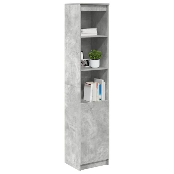 vidaXL Highboard 37,5x35x180 cm spaanplaat betongrijs