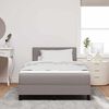 vidaXL Boxspringbed met matras met hoofdeinde Taupe 120 x 200 cm Stof