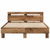 vidaXL Bedframe met hoofdeinde Oud hout 140 x 190 cm Bewerkt hout