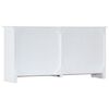 vidaXL Dressoir handgemaakt 140x30x70 cm massief acaciahout wit