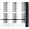 vidaXL Hek met Paal Grijs 1,2 x 50 m Staal en PVC