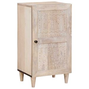 vidaXL Dressoir Bleached Wit 40 x 33 x 75 cm Massief Mango Hout