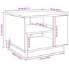 vidaXL Salontafel 55x55x42 cm bewerkt hout artisanaal eikenkleurig