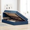 vidaXL Opbergbed met matras met matras Blauw 120 x 200 cm Bewerkt hout