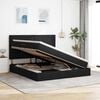 vidaXL Opslag bed met matras met matras Zwart 180 x 200 cm Polyester
