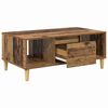 vidaXL Salontafel met lade Oud Hout 90 x 50 x 26.5 cm Bewerkt hout