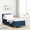 vidaXL Boxspringbed met matras met hoofdeinde Blauw 80 x 200 cm Stof