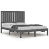 vidaXL Bedframe massief grenenhout grijs 120x200 cm