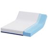 vidaXL Matras Wit en Blauw 140 x 190 cm Jacquard stof
