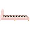 vidaXL Bedframe voor kinderen met hoofdbord Roze 80 x 200 cm