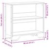vidaXL Boekenkast 80x31x74,5 cm bewerkt hout bruin eikenkleur