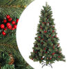 vidaXL Kunstmatige Inklapbare Kerstboom 120 cm PVC en Metaal Groen