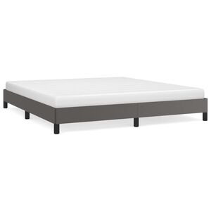 vidaXL Bedframe kunstleer grijs 160x200 cm