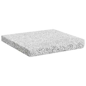 vidaXL Parasolvoetplaat vierkant 25 kg graniet grijs