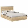 vidaXL Opslag bed met lade Sonoma Eiken 150 x 200 cm Bewerkt hout