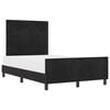 vidaXL Boxspringbed met hoofdeinde Zwart 120 x 190 cm Fluweel