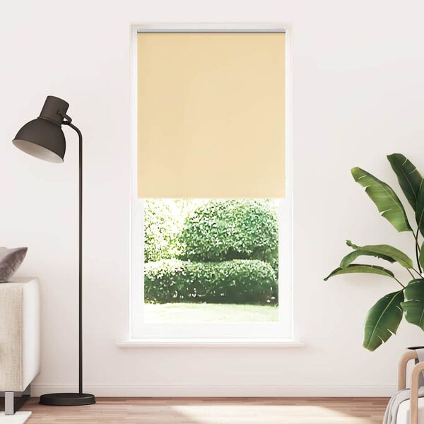vidaXL Rolgordijn verduisterend 104,4 x 230 cm stofbreedte 100 cm beige