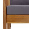 vidaXL Tuinbank met kussens 119 cm massief acaciahout