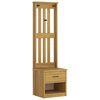 vidaXL Kapstok SANDNES 45x40x159,5 cm massief grenenhout
