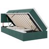 vidaXL Opslag bed met hoofdeinde Donkergroen 90 x 190 cm Fluweel