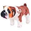 vidaXL Speelgoedbulldog staand XXL pluche wit en bruin