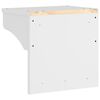 vidaXL Wandkapstok SANDNES wit 43x30x42 cm massief grenenhout