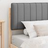 vidaXL Bedframe met Gevoerd Hoofdgedeelte Lichtgrijs 100 x 200 cm