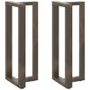 vidaXL Bartafelpoten 2 st T-vormig 40x35x(100-101) cm staal naturel