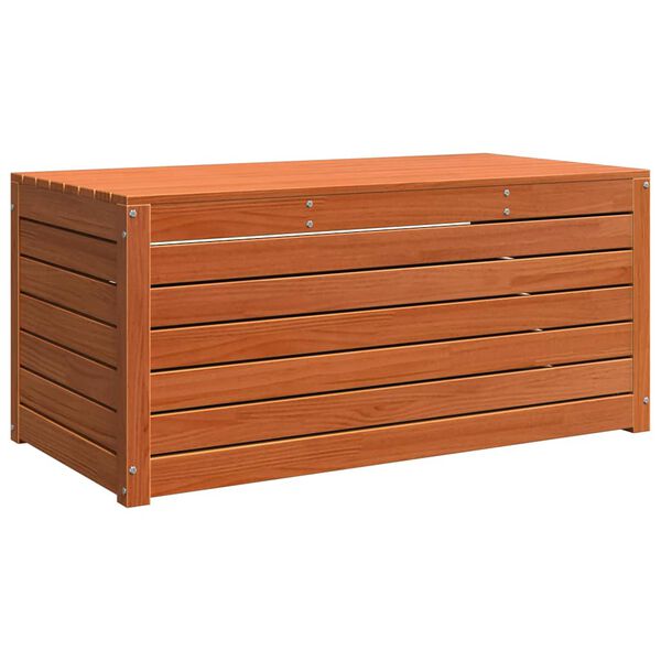 vidaXL Opslagdoos Wasbruin 101 x 50,5 x 46,5 cm Bewerkt hout
