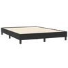 vidaXL Boxspring met matras fluweel zwart 140x210 cm
