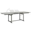vidaXL Tuintafel (160-240)x100x75 cm massief acaciahout