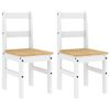 vidaXL Eetkamerstoelen 2 st Panama 40x46x90 cm grenenhout wit