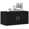 vidaXL Wandkast 80x39x40 cm spaanplaat zwart eikenkleurig