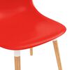 vidaXL Eettafelstoelen 6 pcs Rood 47 x 50,5 x 83 cm