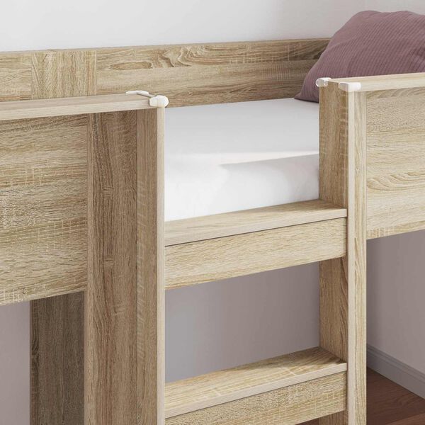vidaXL Bunk Bed voor Kinderen Sonoma Eiken 100 x 200 cm Bewerkt hout