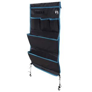 vidaXL Opslagzak met opslag Zwart en Blauw 91 x 47,5 cm oxford