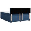 vidaXL Boxspring met matras stof blauw 200x200 cm